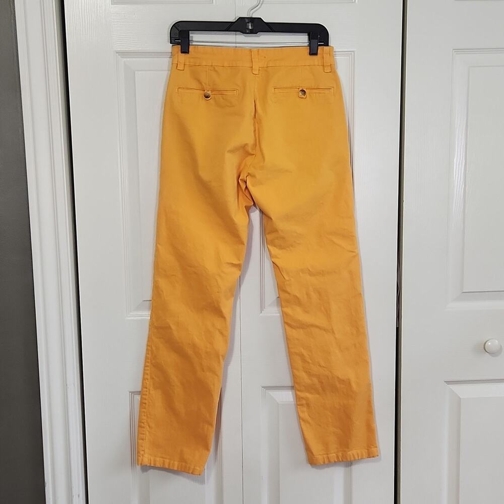 Milano Renato Masselli Womens Orange Straight Leg High Rise Pants Jeans Size 28 - Picture 2 of 11